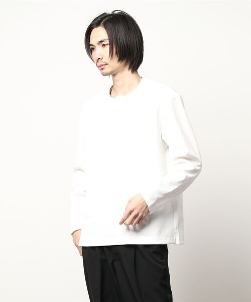 HIDEAWAYS NICOLE(ハイダウェイニコル)の「ダンボール迷彩エンボスプルオーバー(Tシャツ/カットソー・メンズ・ブラック/オフホワイト/ネイビー・MEDIUM/LARGE/X-LARGE)」の12枚目の写真