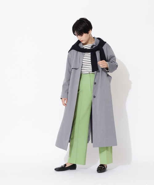 NATURAL BEAUTY BASIC（ナチュラルビューティーベーシック）の「[洗える]ダブルクロスセンターコバパンツ（その他パンツ・レディース・ベージュ/ライトグリーン・MEDIUM/X-SMALL/SMALL）」の17枚目の写真