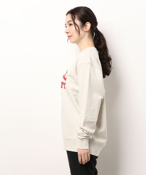 ADAM ET ROPE'(アダムエロペ)の「【アウトレット店舗・WEB限定】カレッジロゴスウェットプルオーバー(スウェット・レディース・グリーン/ワイン/ネイビー・FREE)」の4枚目の写真