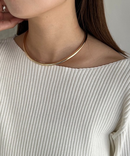 GOLDY(ゴールディ)の「〈GOLDY/ゴールディ〉カービーネックカフ(ネックレス・レディース・シルバー/ゴールド・FREE)」の8枚目の写真
