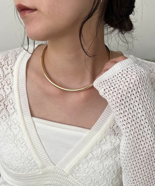 GOLDY(ゴールディ)の「〈GOLDY/ゴールディ〉カービーネックカフ(ネックレス・レディース・シルバー/ゴールド・FREE)」の11枚目の写真