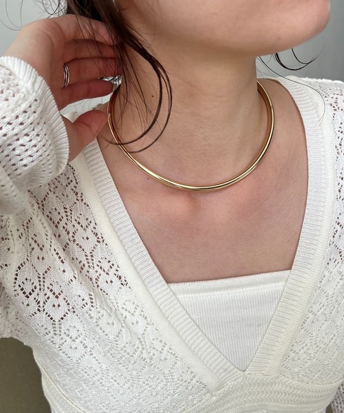 GOLDY(ゴールディ)の「〈GOLDY/ゴールディ〉カービーネックカフ(ネックレス・レディース・シルバー/ゴールド・FREE)」の12枚目の写真