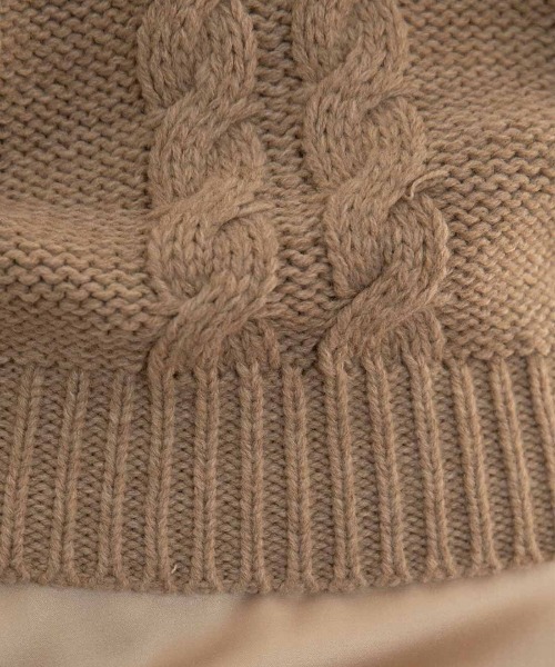 mangata（モンガータ）の「Adorable knit tops（ニット/セーター・レディース・ブラック/ベージュ・FREE）」の10枚目の写真