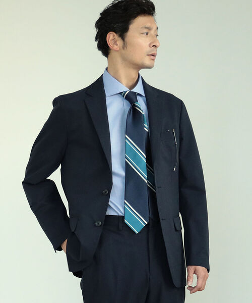 B:MING by BEAMS(ビーミングバイビームス)の「B:MING by BEAMS / NOMAD ホームスパンプリント ジャケット (セットアップ対応)(スーツジャケット・メンズ・チャコールグレー/ネイビー・44/46/48/50)」の8枚目の写真