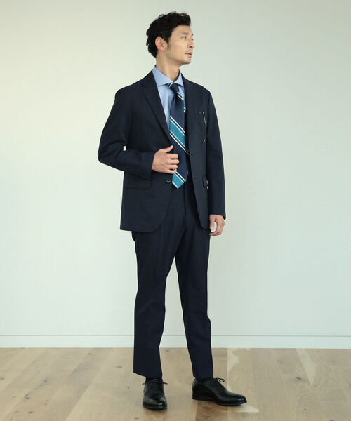 B:MING by BEAMS(ビーミングバイビームス)の「B:MING by BEAMS / NOMAD ホームスパンプリント ジャケット (セットアップ対応)(スーツジャケット・メンズ・チャコールグレー/ネイビー・44/46/48/50)」の9枚目の写真