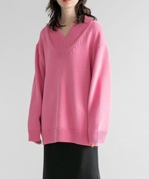 yuw | ＵＮＩＳＥＸ　Ｖネックプルオーバー　272075(ニット/セーター)