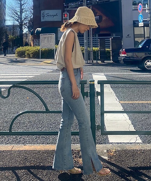 CREDONA（クレドナ）の「デザインストローHAT（ハット・レディース・ベージュ/ブラウン・FREE）」の8枚目の写真