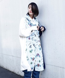 rovtski | SHARE ROOMSLONG HOOD SHIRT/シェアルームス オーバーサイズ ロングフードシャツ(シャツ/ブラウス)