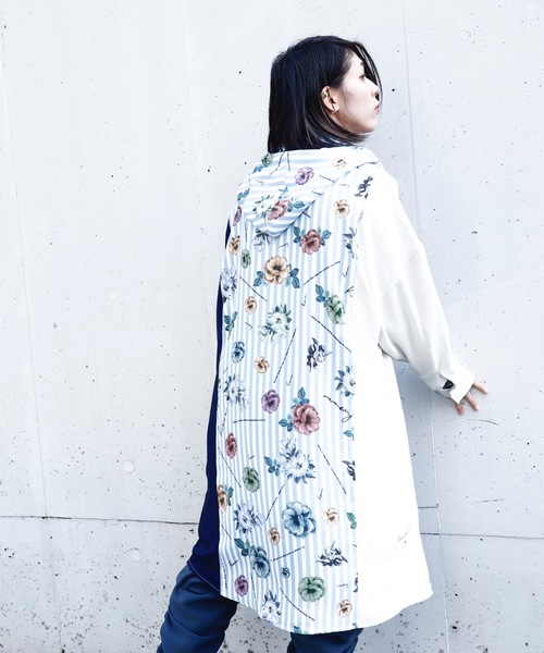 rovtski（ロフトスキー）の「SHARE ROOMSLONG HOOD SHIRT/シェアルームス オーバーサイズ ロングフードシャツ（シャツ/ブラウス・メンズ・ブルー系その他/ブルー系その他2・FREE）」の7枚目の写真