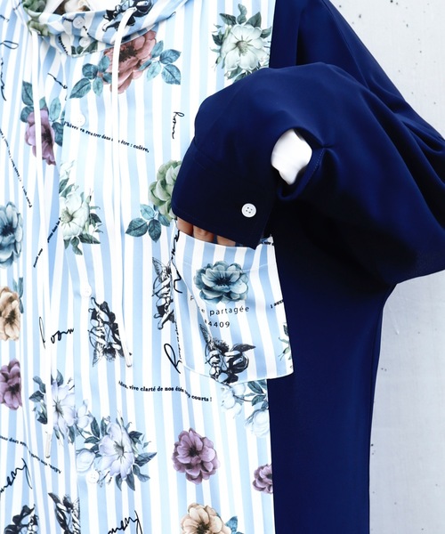 rovtski（ロフトスキー）の「SHARE ROOMSLONG HOOD SHIRT/シェアルームス オーバーサイズ ロングフードシャツ（シャツ/ブラウス・メンズ・ブルー系その他/ブルー系その他2・FREE）」の18枚目の写真