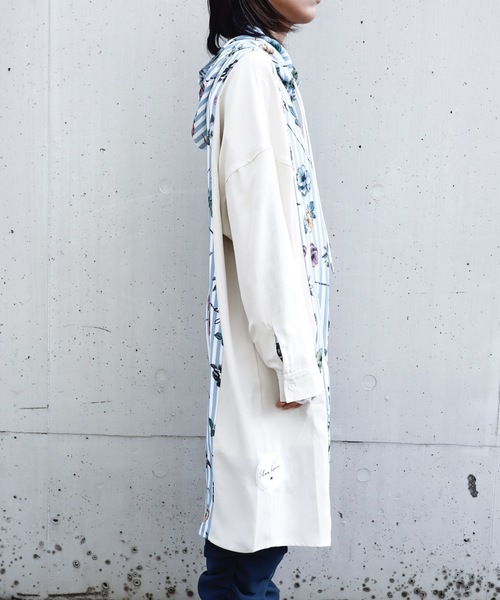 rovtski（ロフトスキー）の「SHARE ROOMSLONG HOOD SHIRT/シェアルームス オーバーサイズ ロングフードシャツ（シャツ/ブラウス・メンズ・ブルー系その他/ブルー系その他2・FREE）」の20枚目の写真