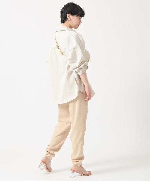 U by SPICK&SPAN(ユーバイスピックアンドスパン)の「綿麻スラブオーバーシャツ◆(シャツ/ブラウス・レディース・カーキ/アイボリー・FREE)」の12枚目の写真