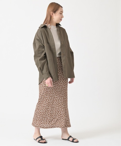 U by SPICK&SPAN(ユーバイスピックアンドスパン)の「綿麻スラブオーバーシャツ◆(シャツ/ブラウス・レディース・カーキ/アイボリー・FREE)」の18枚目の写真
