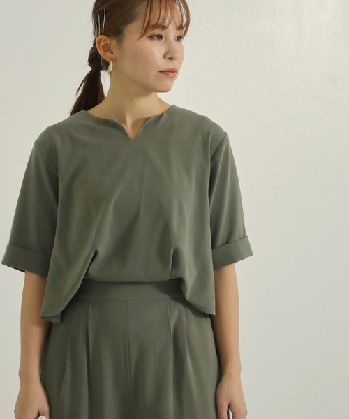 AULI（アウリィ）の「【低身長向けサイズ】バックスリットオールインワン（サロペット/オーバーオール・レディース・ブラック/カーキ/ライトベージュ・S/XS/XXS）」の20枚目の写真