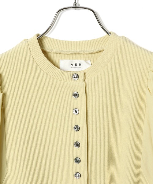 ADAM ET ROPE'（アダムエロペ）の「【一部直営店舗・WEB限定】ボタンディテールワンピース（ワンピース・レディース・チャコールグレー/ブラック/クリーム・FREE）」の14枚目の写真