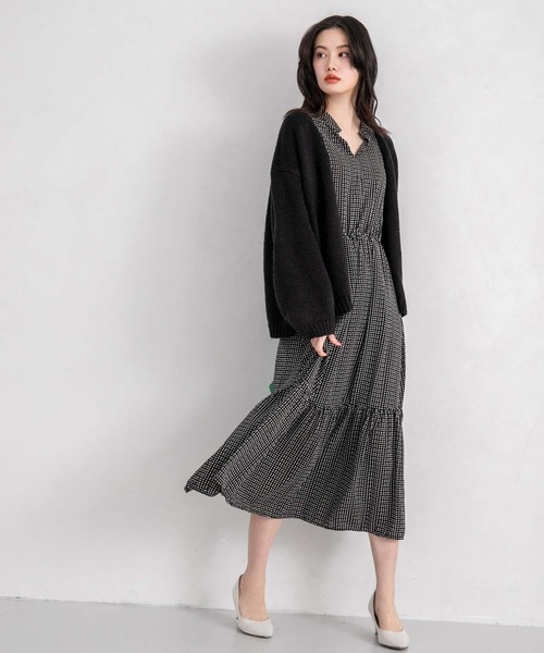 fifth（フィフス）の「ランダムドットティアードワンピース