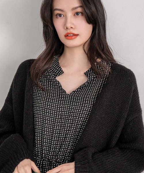fifth(フィフス)の「ランダムドットティアードワンピース(ワンピース・レディース・ブラック/ベージュ・M)」の18枚目の写真