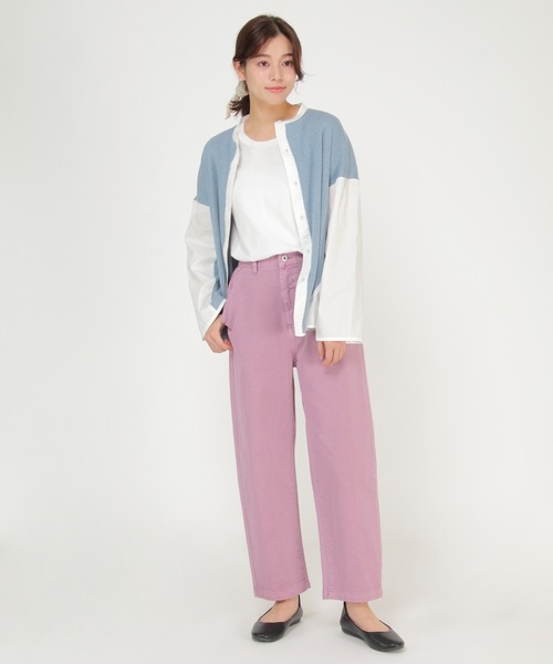 LBC（エルビーシー）の「異素材切り替えビッグシャツ（シャツ/ブラウス・レディース・グレー/ブルー・M/L）」の15枚目の写真
