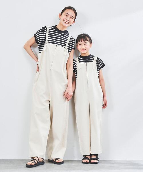 coen（コーエン）の「【coen キッズ/ジュニア】テープストラップオーバーオール（サロペット/オーバーオール・キッズ・ナチュラル/コバルトブルー・110/130/150）」の3枚目の写真