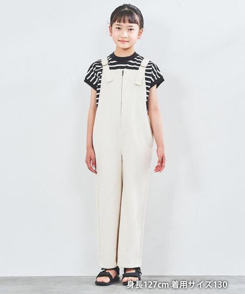 coen（コーエン）の「【coen キッズ/ジュニア】テープストラップオーバーオール（サロペット/オーバーオール・キッズ・ナチュラル/コバルトブルー・110/130/150）」の6枚目の写真