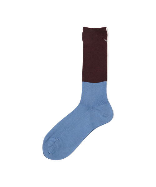 BEAMS LIGHTS（ビームスライツ）の「ANTIPAST / 2TONE SOCKS（ソックス/靴下・レディース・グレー/ピンク/ブルー・ONE SIZE）」の2枚目の写真