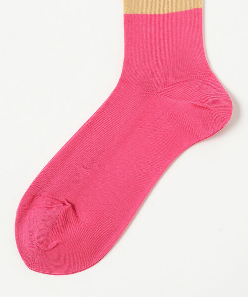 BEAMS LIGHTS（ビームスライツ）の「ANTIPAST / 2TONE SOCKS（ソックス/靴下・レディース・グレー/ピンク/ブルー・ONE SIZE）」の7枚目の写真