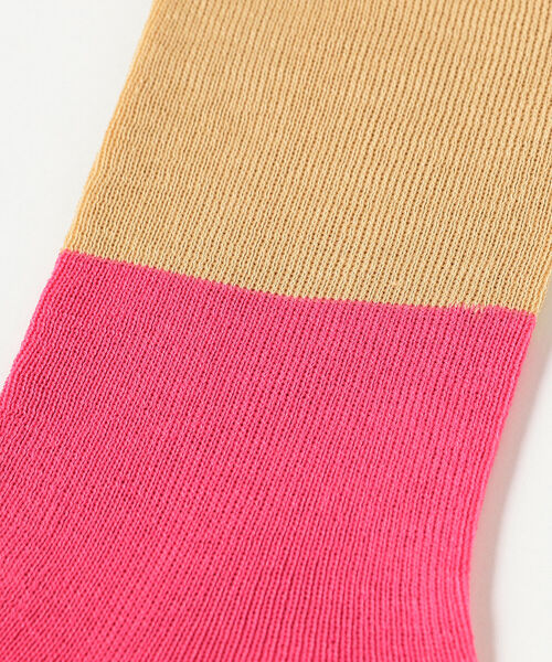 BEAMS LIGHTS（ビームスライツ）の「ANTIPAST / 2TONE SOCKS（ソックス/靴下・レディース・グレー/ピンク/ブルー・ONE SIZE）」の8枚目の写真