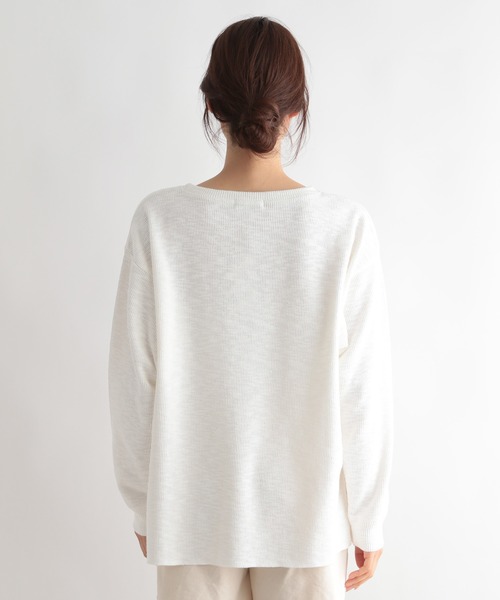 GLOBAL WORK(グローバルワーク)の「リラックススラブプルオーバー/269313(Tシャツ/カットソー・レディース・ライトブルー/グレー/オフホワイト・FREE)」の17枚目の写真