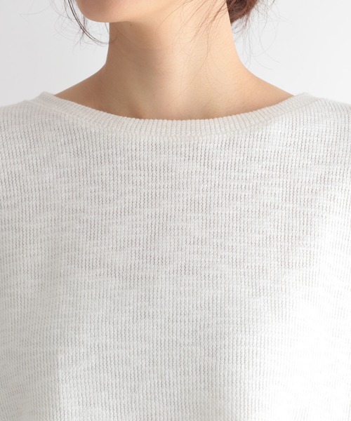 GLOBAL WORK(グローバルワーク)の「リラックススラブプルオーバー/269313(Tシャツ/カットソー・レディース・ライトブルー/グレー/オフホワイト・FREE)」の18枚目の写真