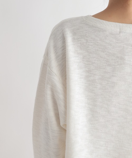 GLOBAL WORK(グローバルワーク)の「リラックススラブプルオーバー/269313(Tシャツ/カットソー・レディース・ライトブルー/グレー/オフホワイト・FREE)」の21枚目の写真