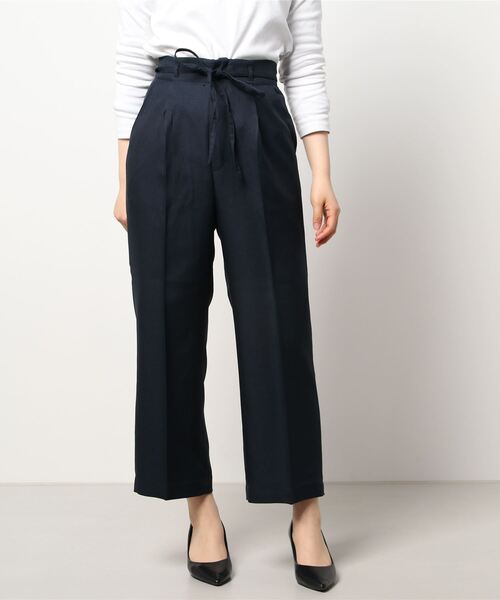 Te chichi TERRASSE(テチチテラス)の「ウエストリボンストレートパンツ(セットアップ可)(その他パンツ・レディース・ミント/ベージュ/ネイビー・フリ-)」の6枚目の写真