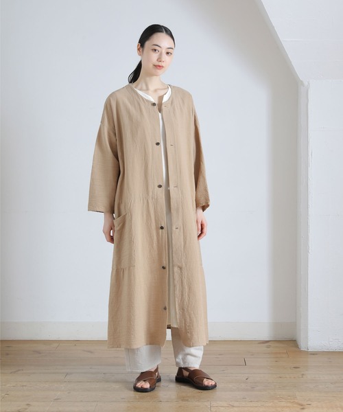 Plantation 21SS　PAPER YOORYUUコート　楊柳　羽織り Plantation（プランテーション）の「PAPER YOORYUU/コート