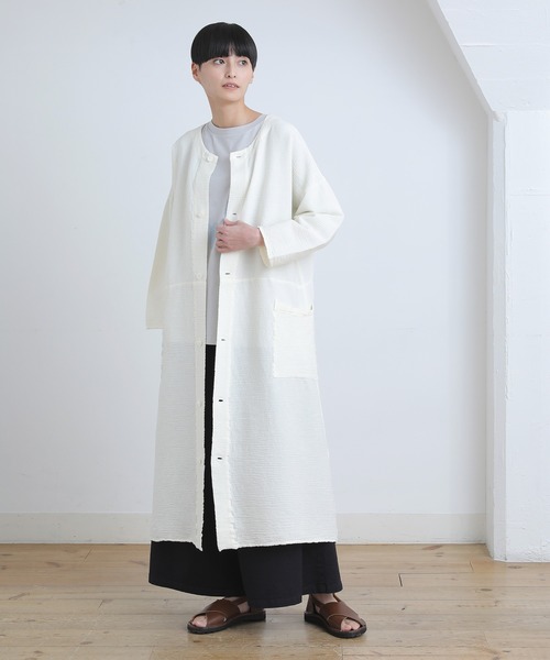 Plantation 21SS　PAPER YOORYUUコート　楊柳　羽織り Plantation 21SSPAPER YOORYUUコート楊柳羽織り