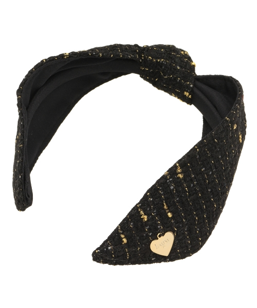 Lara&Heart（ララアンドハート）の「ツイードカチューシャ（カチューシャ・レディース・ホワイト/ブラック/ブラック×ホワイト・FREE）」の4枚目の写真