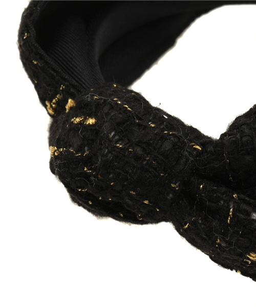 Lara&Heart（ララアンドハート）の「ツイードカチューシャ（カチューシャ・レディース・ホワイト/ブラック/ブラック×ホワイト・FREE）」の5枚目の写真