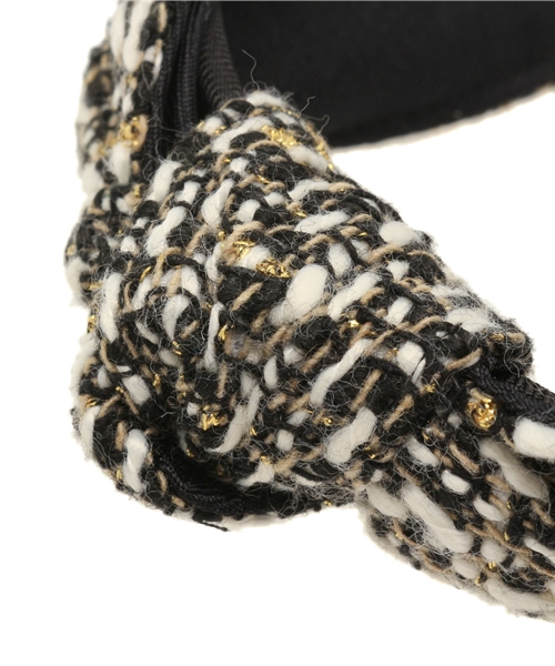 Lara&Heart（ララアンドハート）の「ツイードカチューシャ（カチューシャ・レディース・ホワイト/ブラック/ブラック×ホワイト・FREE）」の7枚目の写真