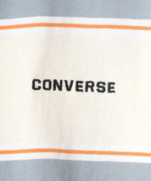 CONVERSE(コンバース)の「CONVERSE/コンバース ボーダー ロゴ オールスター ワンポイント刺繍 Tシャツ(Tシャツ/カットソー・メンズ・ホワイト系その他/グリーン系その他/ホワイト系その他2/ホワイト系その他3/ホワイト系その他4/ホワイト系その他5・LL/M/L)」の14枚目の写真
