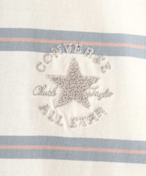 CONVERSE(コンバース)の「CONVERSE/コンバース ボーダー ロゴ オールスター ワンポイント刺繍 Tシャツ(Tシャツ/カットソー・メンズ・ホワイト系その他/グリーン系その他/ホワイト系その他2/ホワイト系その他3/ホワイト系その他4/ホワイト系その他5・LL/M/L)」の15枚目の写真