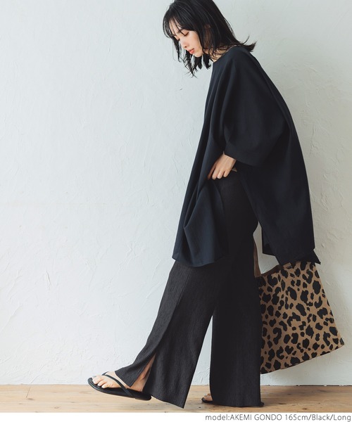 coca（coca）（コカ）の「さらさら楊流プリーツパンツ（その他パンツ・レディース・ブラック/ダークグリーン/ブラウン/カーキ/マスタード/グレー/アイボリー・SHORT/LONG）」の15枚目の写真