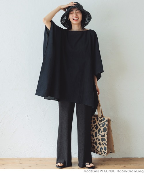 coca（coca）（コカ）の「さらさら楊流プリーツパンツ（その他パンツ・レディース・ブラック/ダークグリーン/ブラウン/カーキ/マスタード/グレー/アイボリー・SHORT/LONG）」の18枚目の写真