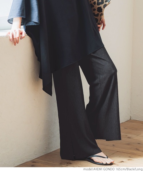coca（coca）（コカ）の「さらさら楊流プリーツパンツ（その他パンツ・レディース・ブラック/ダークグリーン/ブラウン/カーキ/マスタード/グレー/アイボリー・SHORT/LONG）」の19枚目の写真