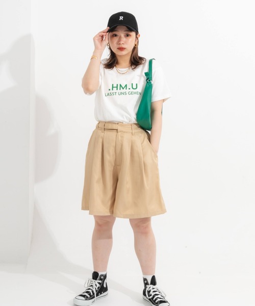 nemne store(ネンネストア)の「デザインベルトハーフパンツ(その他パンツ・レディース・ブラック/ベージュ/グリーン・フリー)」の9枚目の写真
