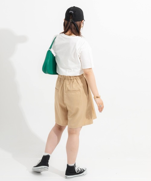 nemne store(ネンネストア)の「デザインベルトハーフパンツ(その他パンツ・レディース・ブラック/ベージュ/グリーン・フリー)」の12枚目の写真