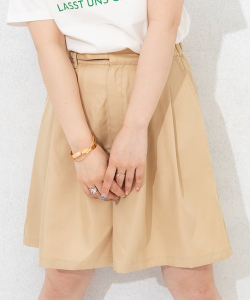 nemne store(ネンネストア)の「デザインベルトハーフパンツ(その他パンツ・レディース・ブラック/ベージュ/グリーン・フリー)」の6枚目の写真