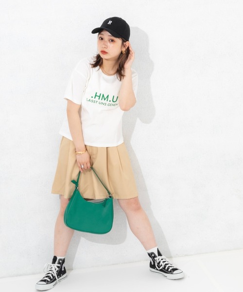 nemne store(ネンネストア)の「デザインベルトハーフパンツ(その他パンツ・レディース・ブラック/ベージュ/グリーン・フリー)」の13枚目の写真