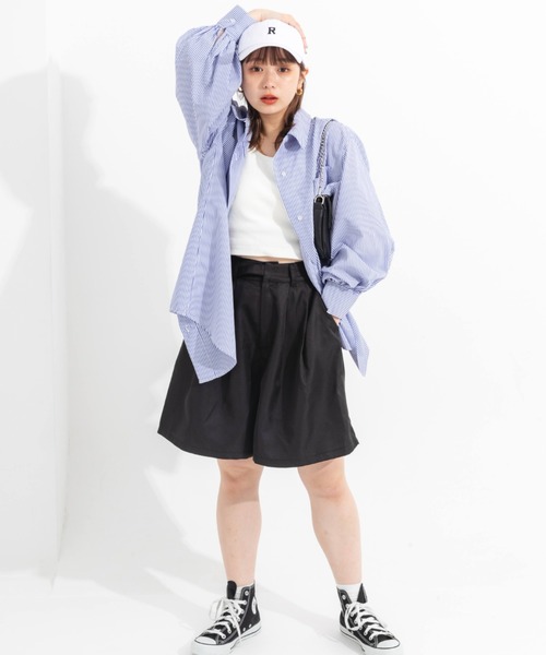 nemne store(ネンネストア)の「デザインベルトハーフパンツ(その他パンツ・レディース・ブラック/ベージュ/グリーン・フリー)」の18枚目の写真
