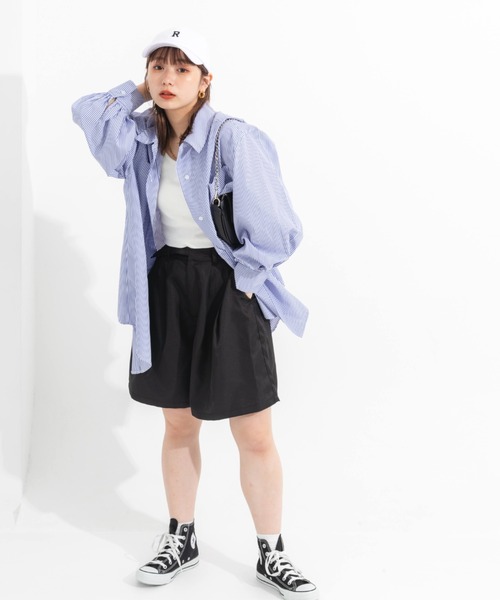nemne store(ネンネストア)の「デザインベルトハーフパンツ(その他パンツ・レディース・ブラック/ベージュ/グリーン・フリー)」の19枚目の写真