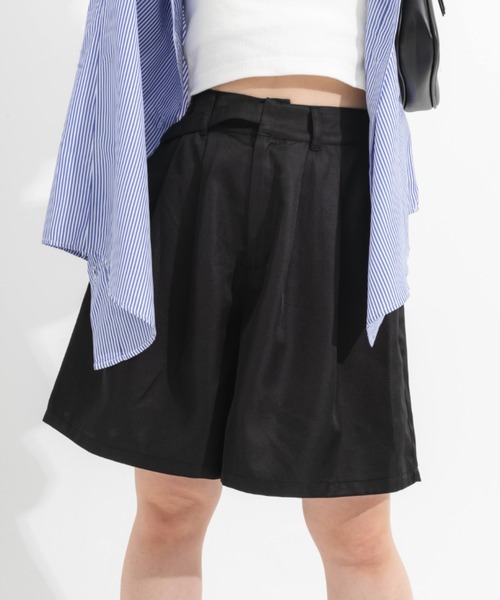 nemne store(ネンネストア)の「デザインベルトハーフパンツ(その他パンツ・レディース・ブラック/ベージュ/グリーン・フリー)」の14枚目の写真