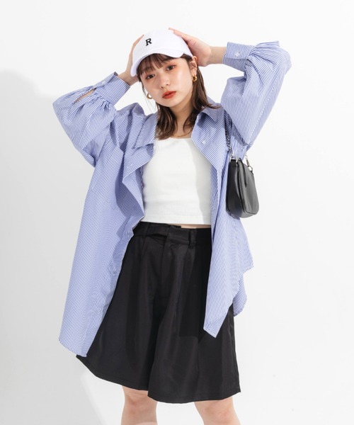 nemne store(ネンネストア)の「デザインベルトハーフパンツ(その他パンツ・レディース・ブラック/ベージュ/グリーン・フリー)」の15枚目の写真