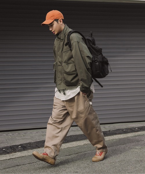 COVERNAT(カバーナット)の「【COVERNAT】M65 SHORT JACKET / カバーナット M65 ショート ミリタリー ジャケット(ミリタリージャケット・メンズ・ブラック/オリーブ・MEDIUM/LARGE)」の5枚目の写真